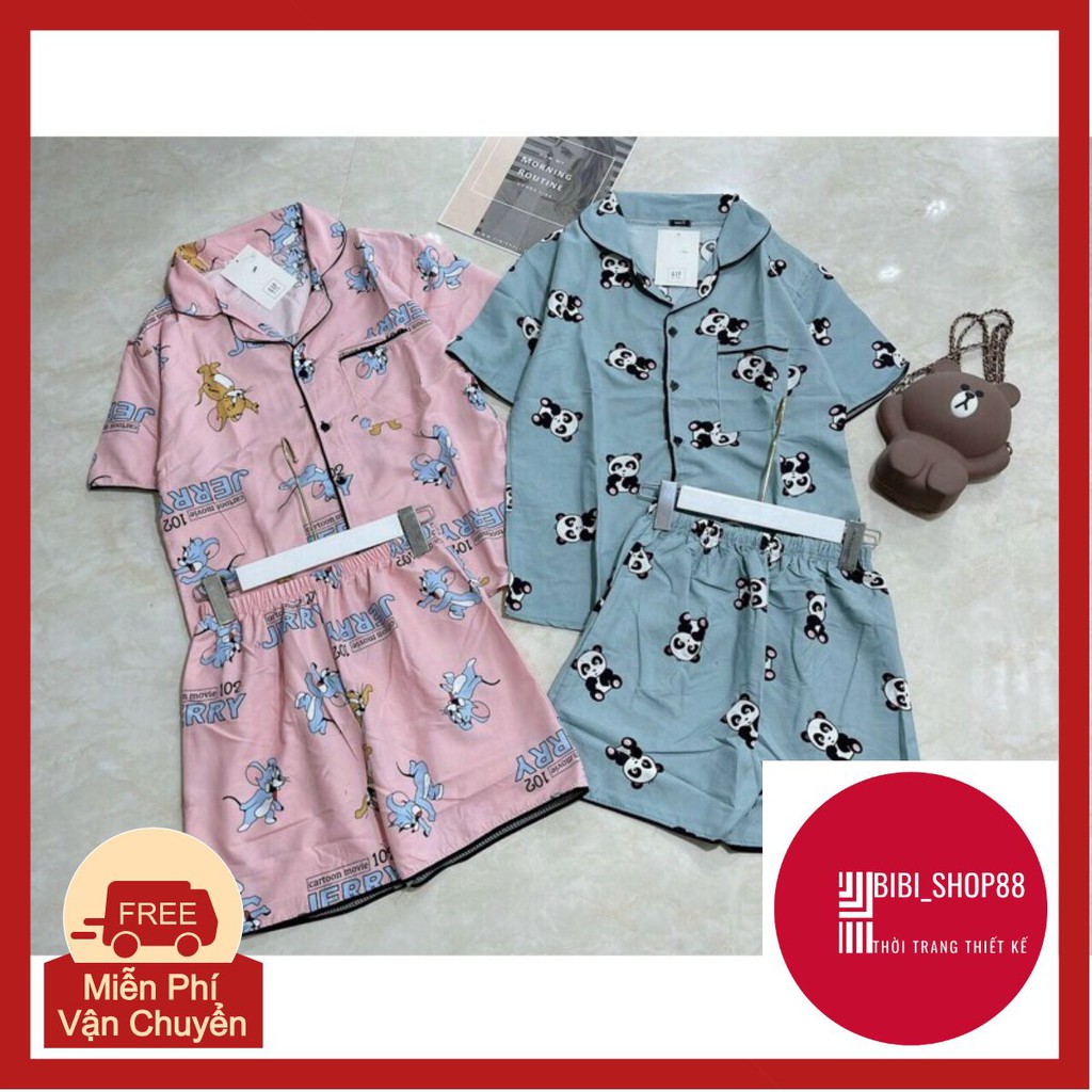 Set Đồ Bộ Đùi Pijama Mặc Nhà Cực Mát Freesize < 58kg