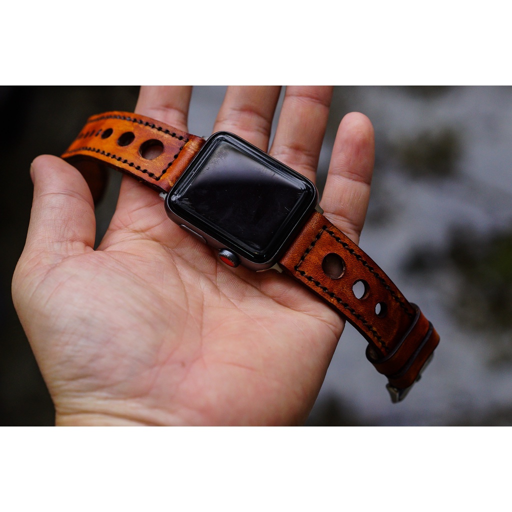 Dây Đồng Hồ Da Bò Italia Vegtan RAM Leather D33 Bền Đẹp