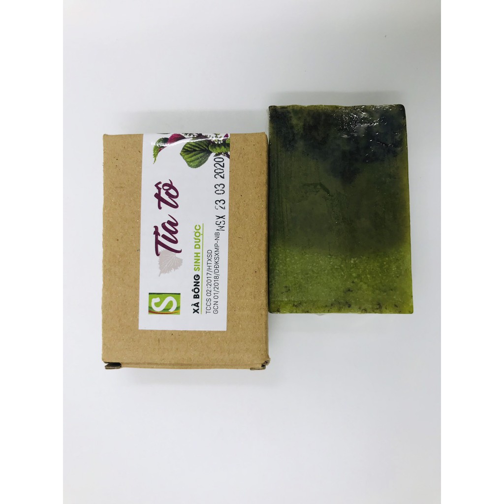 Xà bông Sinh Dược Tía Tô hương Hương Nhu (Bánh 100gr) | BigBuy360 - bigbuy360.vn