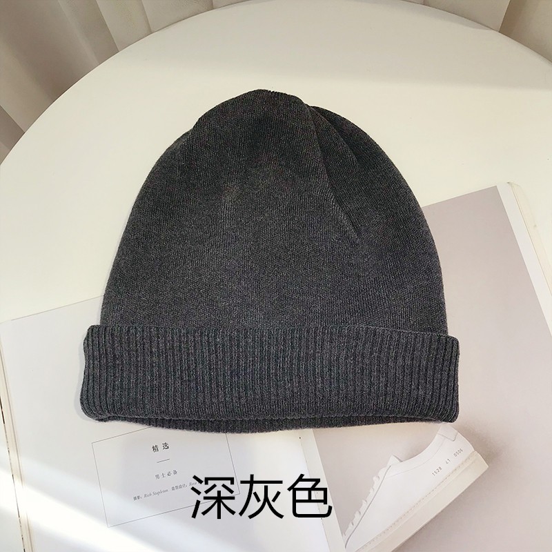 Mũ Len Dệt Kim Màu Trơn Thời Trang Thu Đông Hàn Quốc Dành Cho Nữ