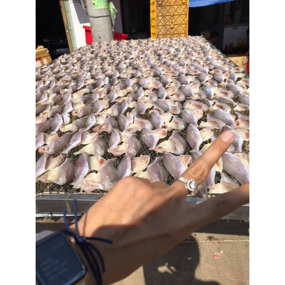 Khô Cá Đù 1 Nắng Cần Giờ Sạch Chất Lượng 1kg size 8-10 con, khô ngon vị vừa ăn, khô hải sản giá rẻ