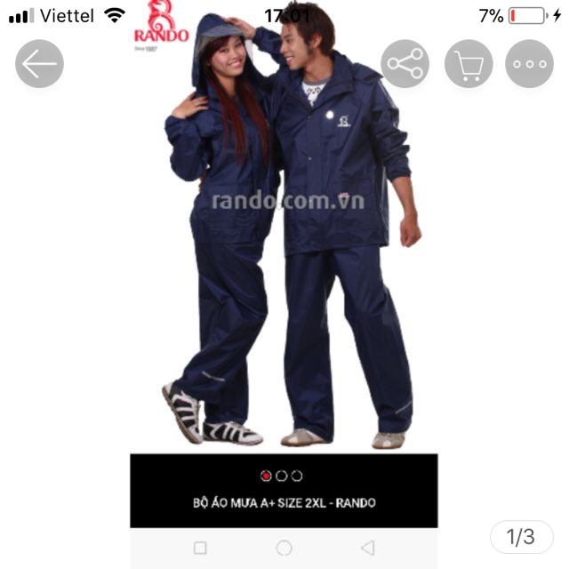 Bộ Áo Mưa A+ - Áo Mưa Rando