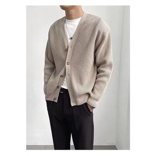 Áo len Cardigan nam Màu Trơn Basic Dáng Hàn Quốc 514