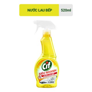 Nước xịt lau bếp cif chai 520ml