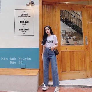 SET ĐỒ QUẦN JEAN ỐNG RỘNG ÁO PHÔNG