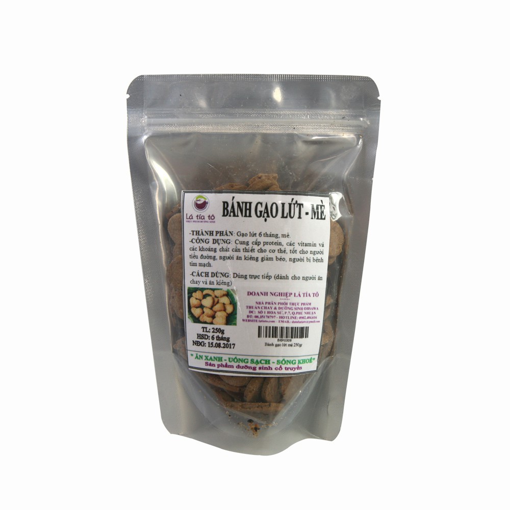 Bánh gạo lứt mè 250g