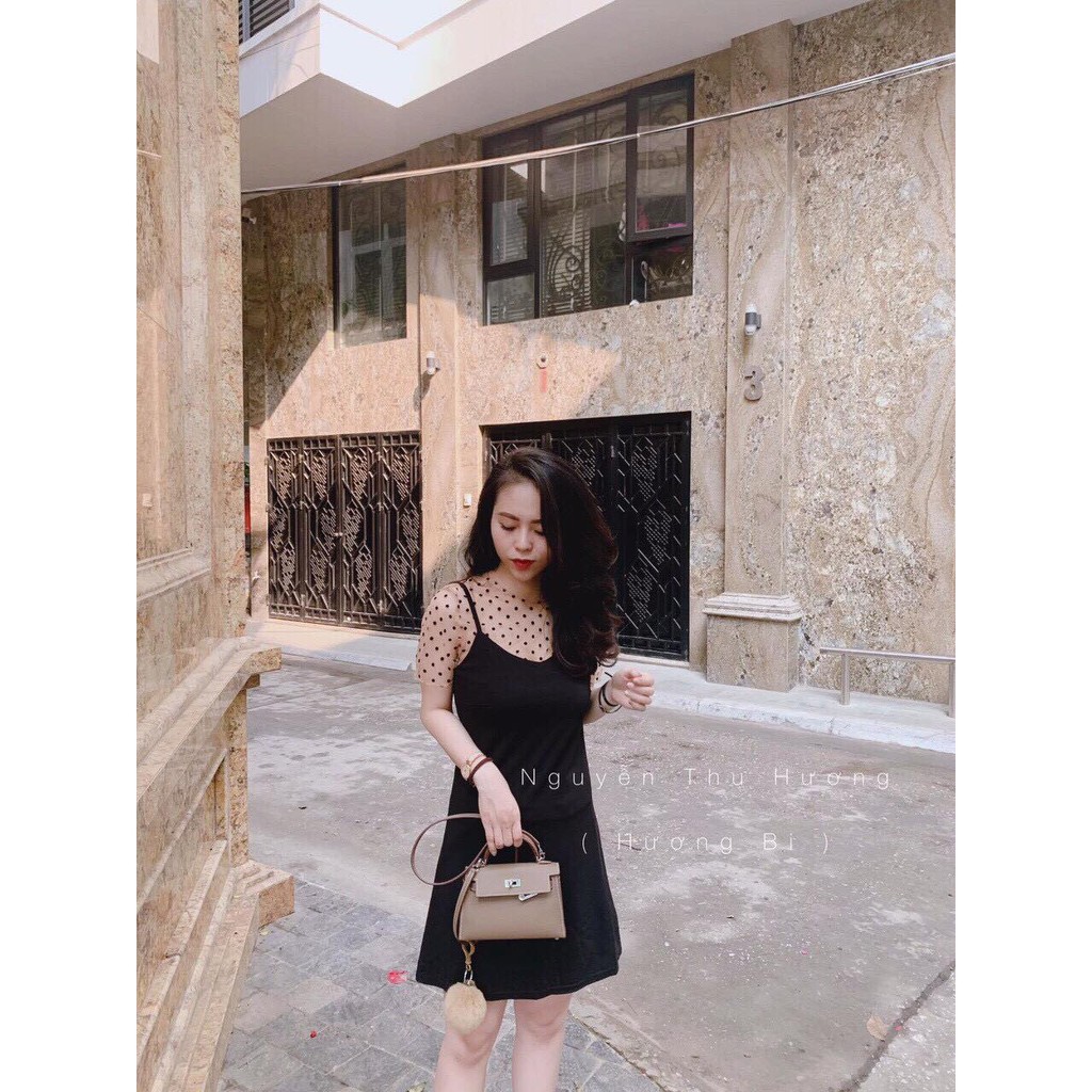 YẾM KÈM ÁO CHẤM BI SIÊU HOT