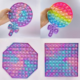 Đồ Chơi Giảm Căng Thẳng Hình Cầu Vồng Size Lớn pop it