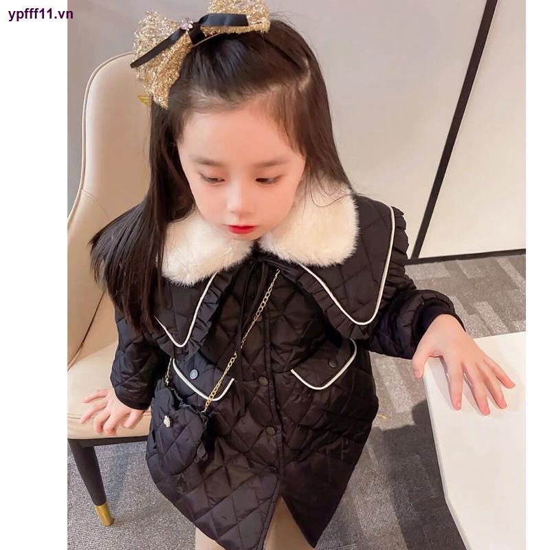 Áo Khoác cotton Dày Phong Cách Hàn Quốc Mới Dành Cho Bé Gái Vào Năm 2021