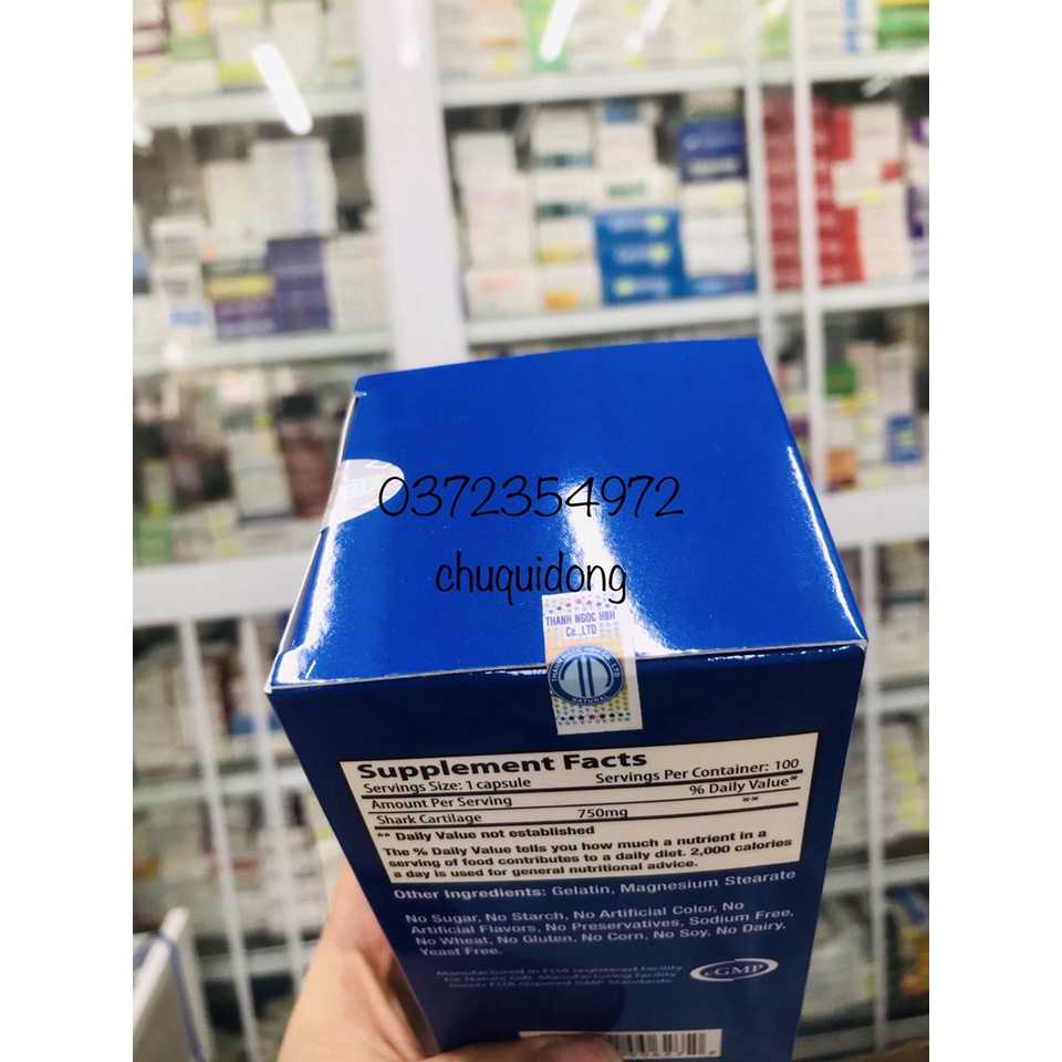 Thực phẩm bảo vệ sức khỏe Nature Gift Shark Cartilage - Sụn vi cá mập