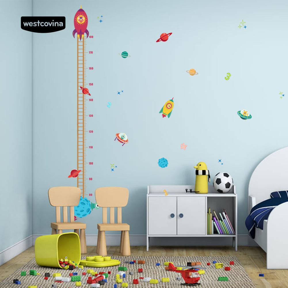Miếng dán tường đo chiều cao cho bé hình hoạt hình