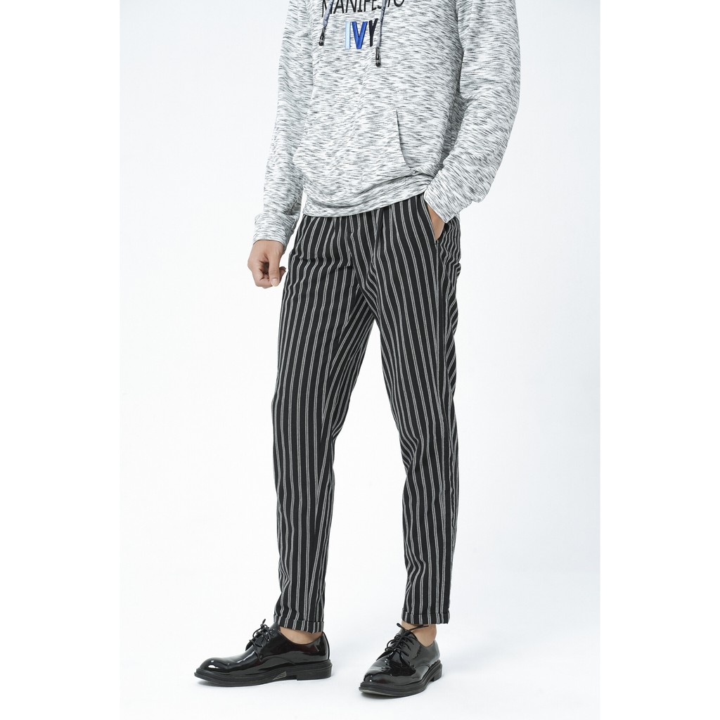Quần dài họa tiết kẻ cạp chun nam IVY moda MS 22E2117 | BigBuy360 - bigbuy360.vn