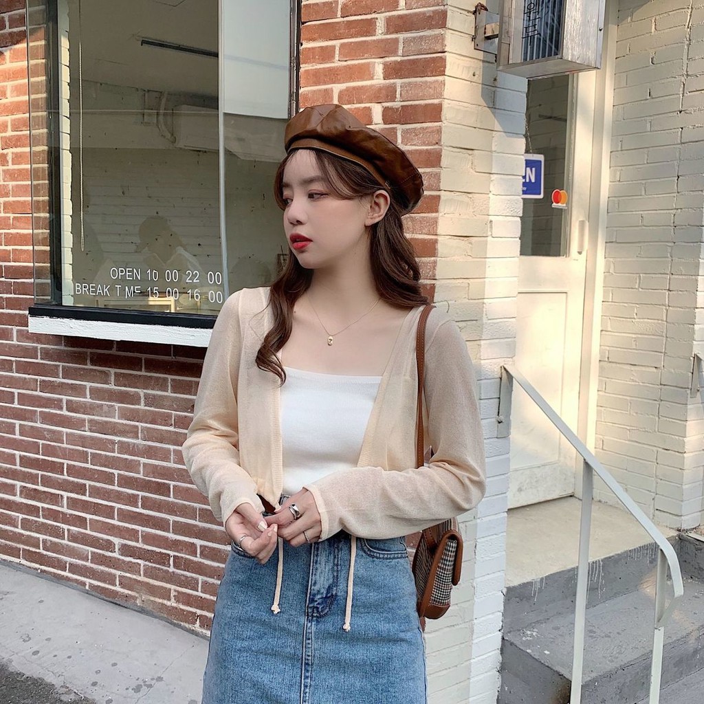 Áo khoác cardigan vải voan chống nắng thời trang mùa hè dành cho nữ | BigBuy360 - bigbuy360.vn