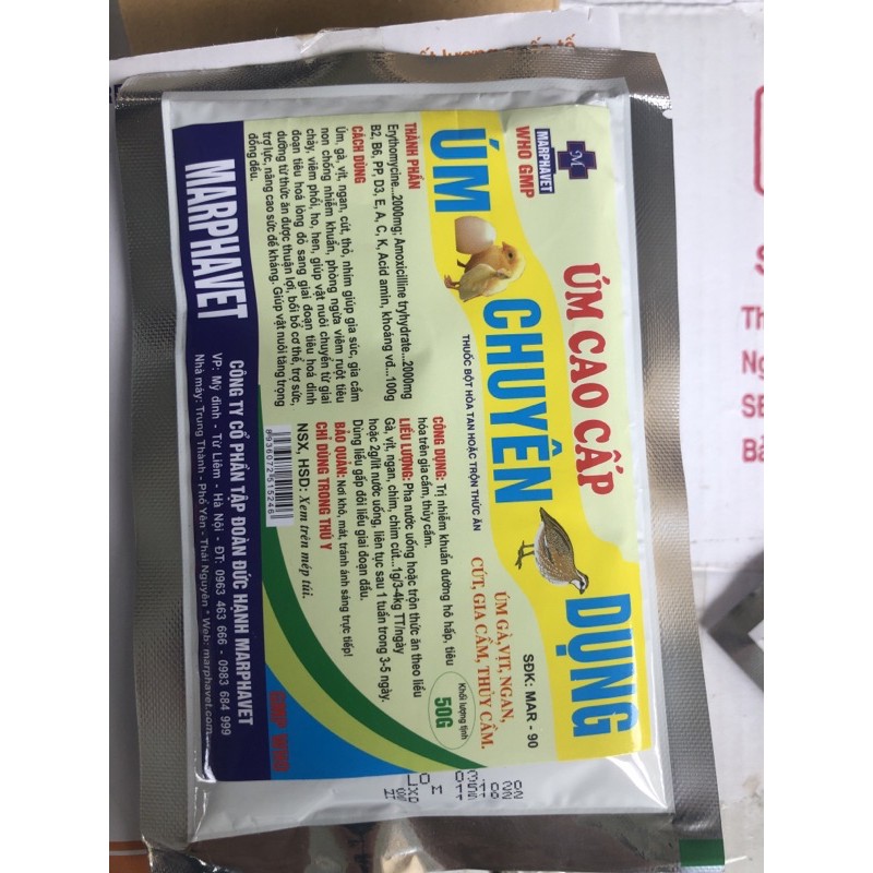 ÚM CAo CẤP 50g CHO GÀ CHỌi cON MỚI NỞ