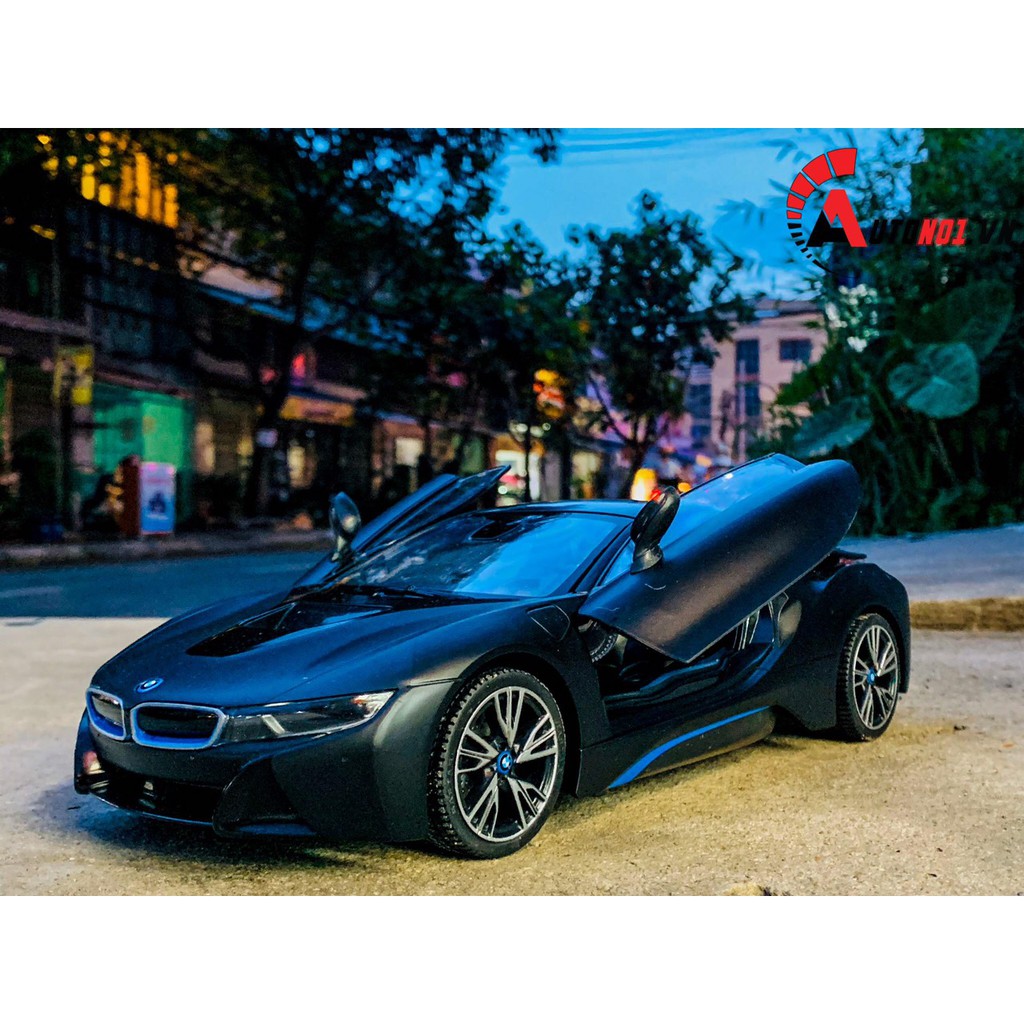 MÔ HÌNH XE ĐIỀU KHIỂN Ô TÔ BMW I8 BLACK 1:14 RASTAR 6713