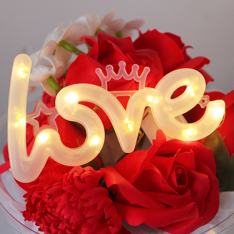 Phụ Kiện Trang Trí Bánh Kem Có Đèn LED Lãng Mạn