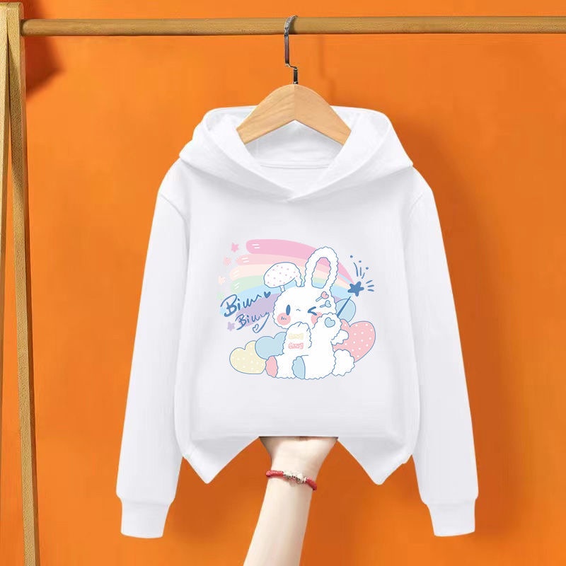 Áo Sweater Tay Dài Có Mũ Trùm Mẫu Mới 2022 Phong Cách Phương Tây Thời Trang Xuân Thu Cho Bé Gái