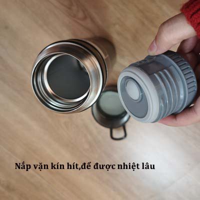 [FreeShip] [Chính hãng] Bình giữ nhiệt inox Tyeso 473ML có quai cầm