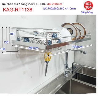 KỆ ĐỰNG CHÉN BÁT INOX ROCA KAG-RT1138