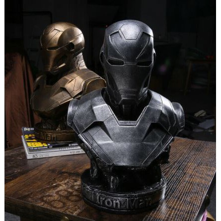 Mô hình tượng bán thân Iron Man Tony Stark MK46 cao 36cm lệ 1/2 trong phim Biệt đội siêu anh hùng The Avengers (Ironman)