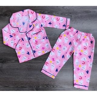 Bộ pijama dài tay mặc nhà, đồ bộ dài tay, pizama lụa, đồ bộ coton, đồ bộ dài tay, follow shop quần áo trẻ em