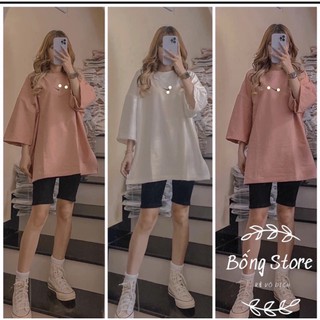 [Rẻ Vô Địch] Áo Phông Tay Lỡ Dáng Rộng Unisex --Xẻ vạt tích