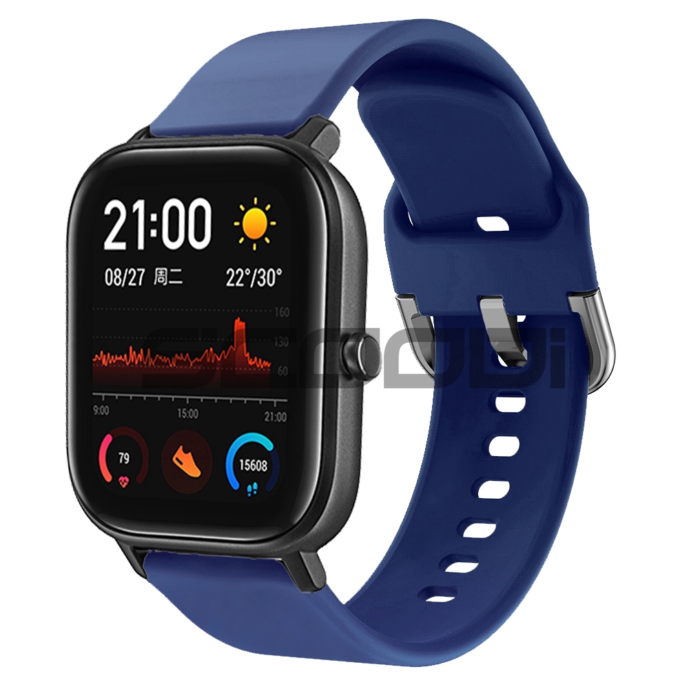 Dây Đeo Silicone Cho Đồng Hồ Thông Minh Huami Amazfit GTS 4 3 2 2e 4Mini 2mini