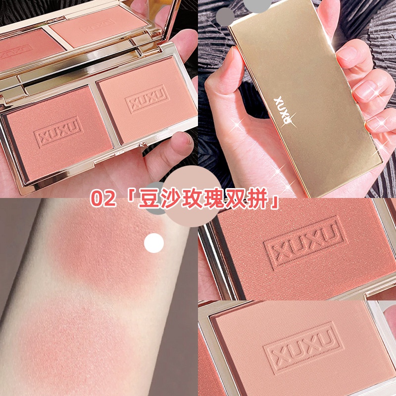 Má hồng XUXU, phấn má hồng 2 ô nội địa trung F42 - Sammi beauty