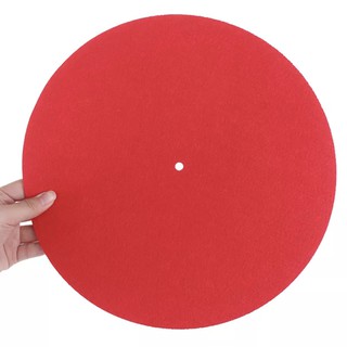 Tấm lót mâm than dành cho đĩa than LP size 33 cm chất liệu nỉ giúp chống nhiễm từ cân bằng mâm đĩa trang trí