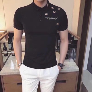 Áo thun nam cổ trụ