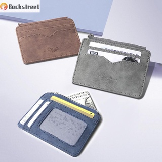 BACKSTREET Minimalist Men s Card Wallet PU Leather Short Mini Business thumbnail
