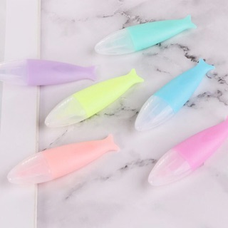 Vỉ 6 bút dạ quang hình con cá
