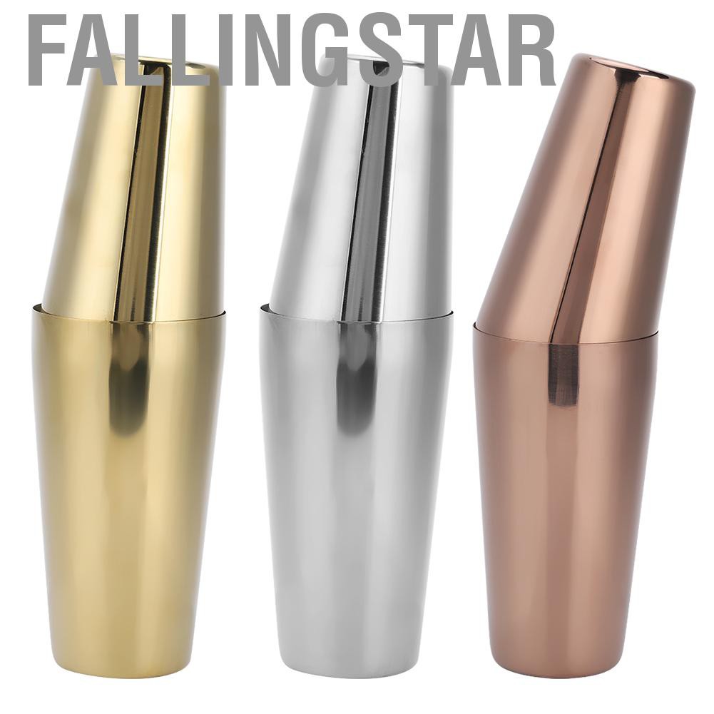 Fallingstar 304 Stainless Steel Cocktail Shaker Bottle Set Bartender Bar Accessory Barware Tools