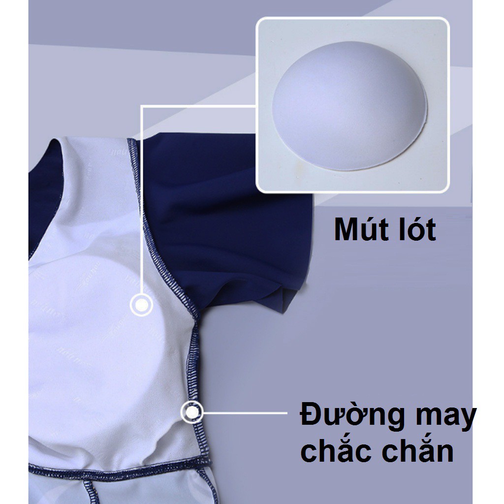 Đồ bơi nữ, đồ bơi trung niên kín đáo (Có mút lót + quần đùi trong váy)