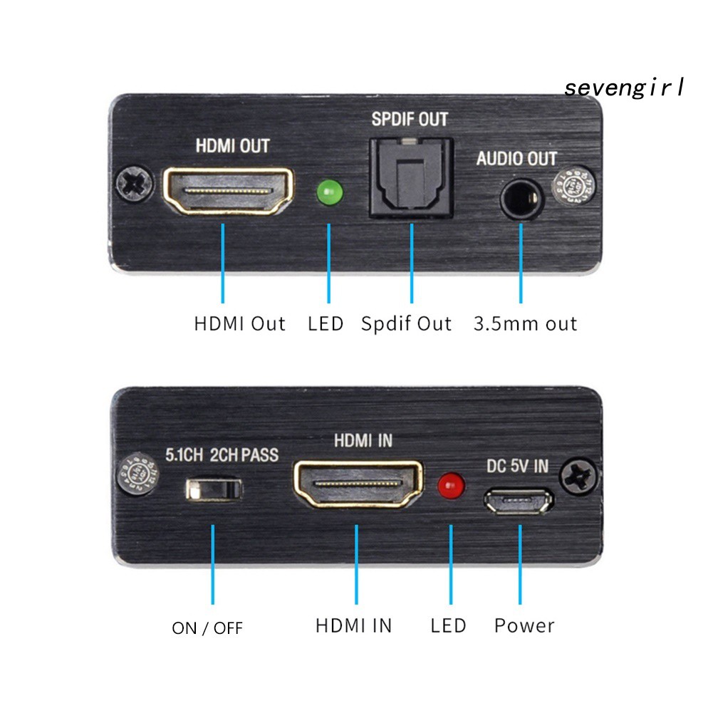 Bộ Chuyển Đổi HDMI Sang 4K HDMI Spdif 3.5mm Tiện Lợi