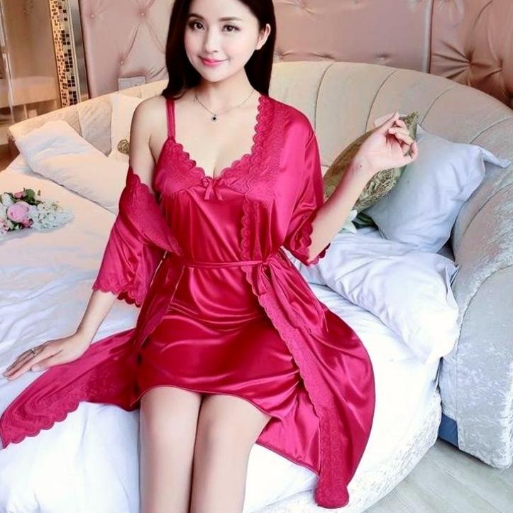 Bộ Đồ Ngủ Kimono / Đồ Lót TRICOT 2 Trong 1 KD291 | BigBuy360 - bigbuy360.vn