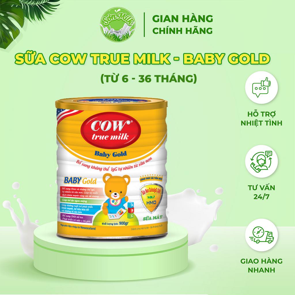 Sữa Bột Cow True Milk Baby Gold 900gr Giúp Tăng Cân - SONMILK