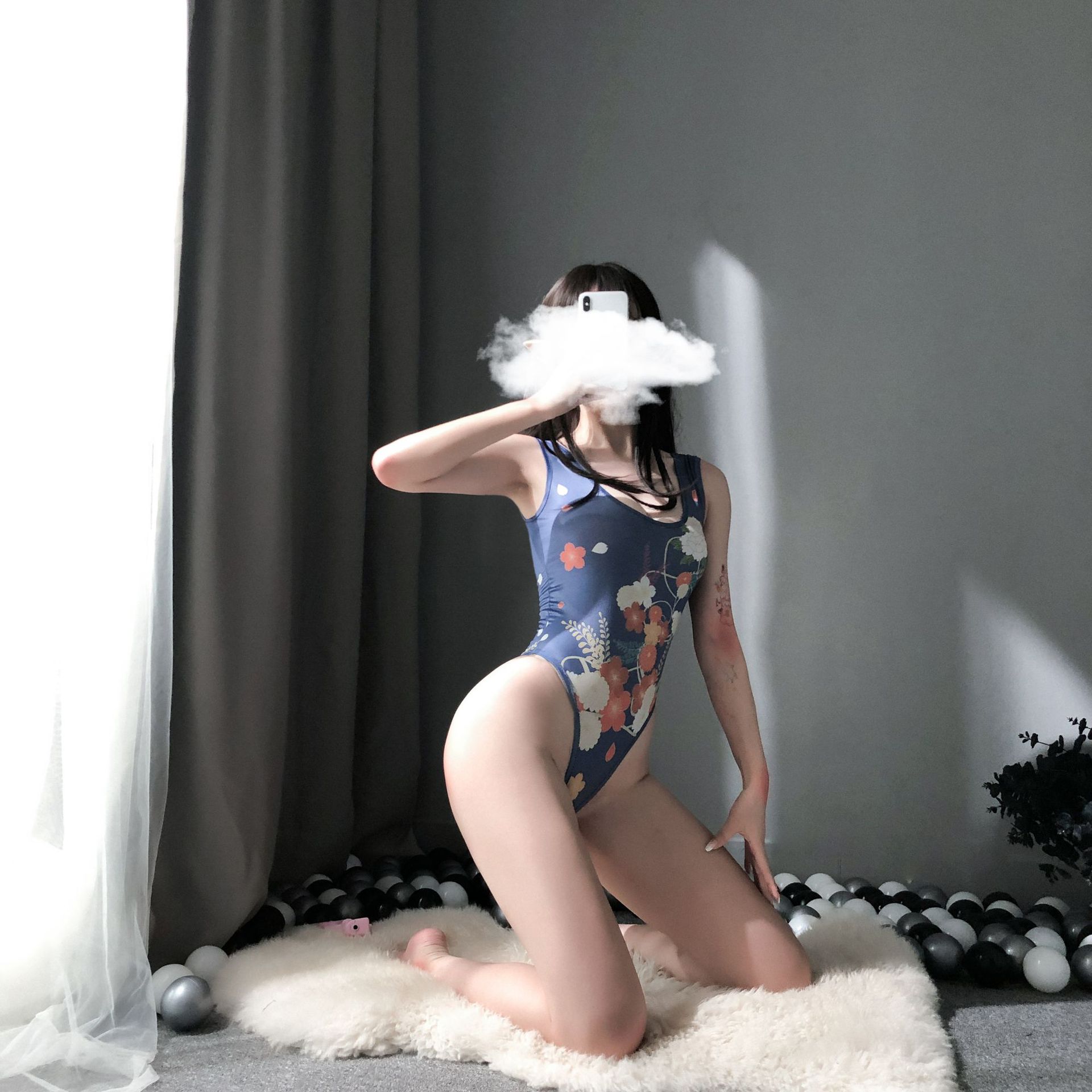 Áo liền quần lót một mảnh họa tiết hoạt hình độc đáo thiết kế co giãn thời trang gợi cảm cho nữ | BigBuy360 - bigbuy360.vn