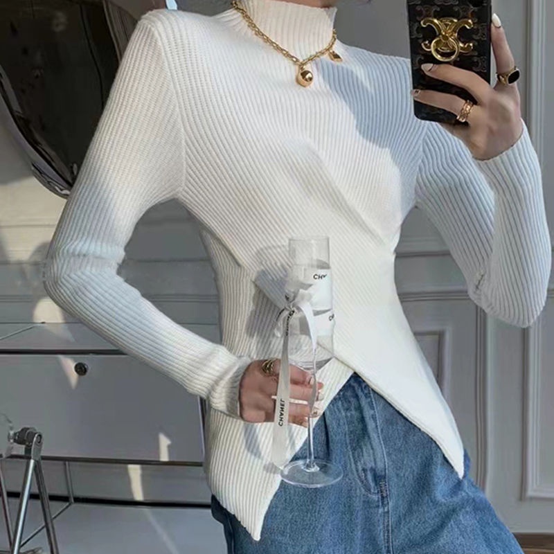 Áo Sweater Tay Dài Cổ Lọ Thời Trang Mùa Đông 2022 Cho Nữ