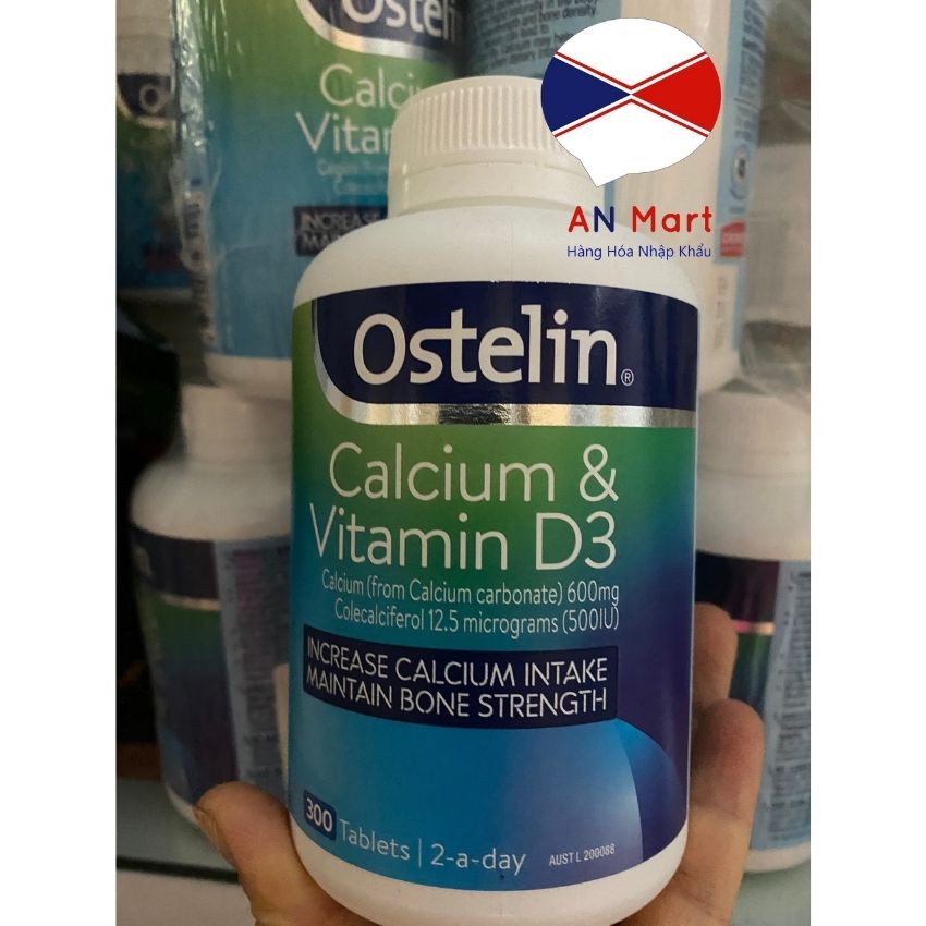 Canxi Ostelin Vitamin D3 và Canxi Dành Cho Bà Bầu 130 viên, 300 viên hàng nội địa Úc