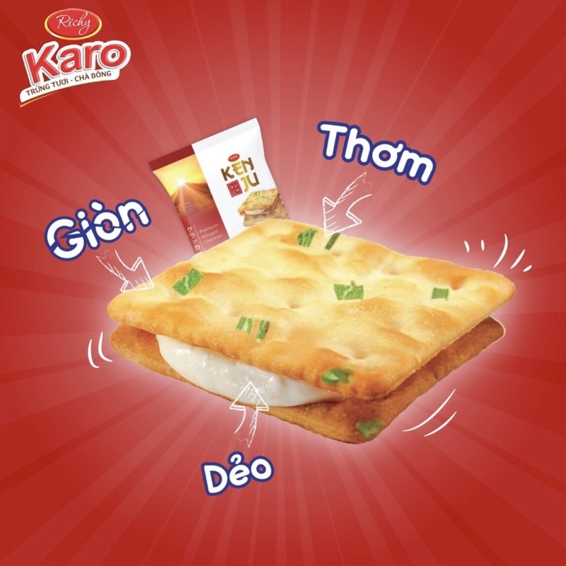 BÁNH QUY HÀNH KẸP KEM KENJU HỘP 279g