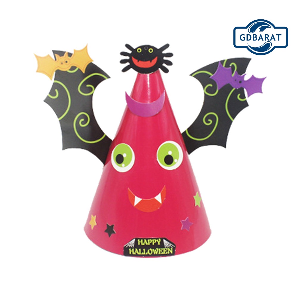 Phụ Kiện Trang Trí Tiệc Halloween Cho Bé Hình Mũ Phù Thủy/Bí Ngô/Bí Ngô/Ma Cà Rồng DIY