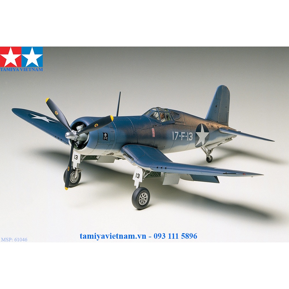 61046 Mô hình máy bay quân sự 1/48 SCALE CHANCE VOUGHT. F4U-1/2 BIRD CAGE CORSAIR