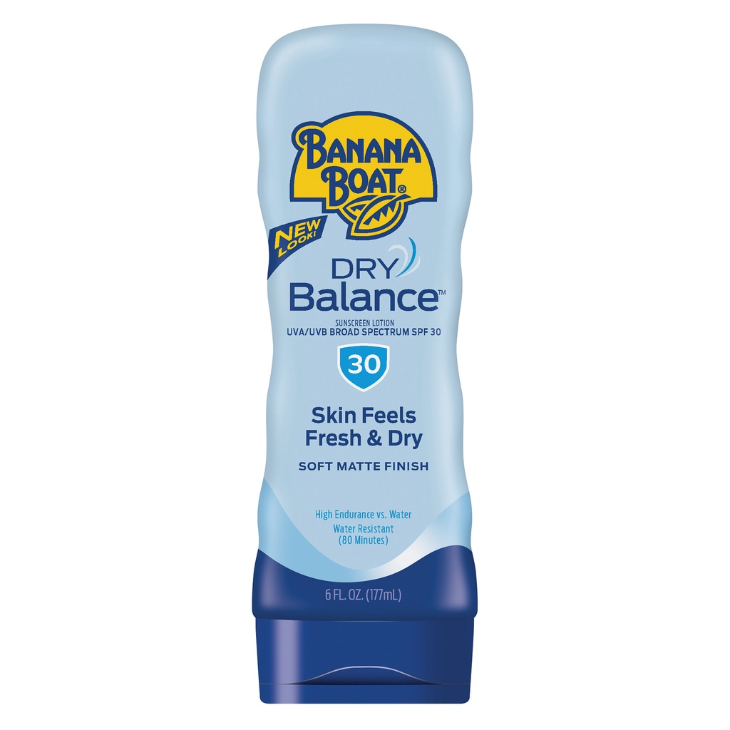 Kem chống nắng kháng nước Banana Boat Dry Balance Sunscreen Lotion SPF30/SPF50 177ml (Mỹ)