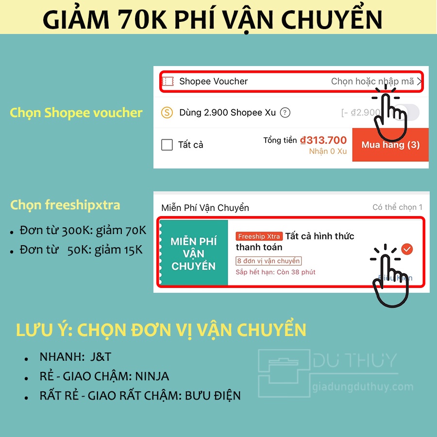 Chảo chống dính Goldsun nhôm cao cấp loại lớn, tay cầm bọc nhựa cách nhiệt, chất chống dính Nhật Bản đường kính 24-30 cm