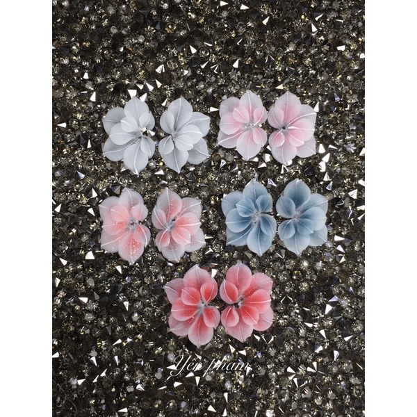 Hoa bột nail - Hoa nữa gắn móng chân