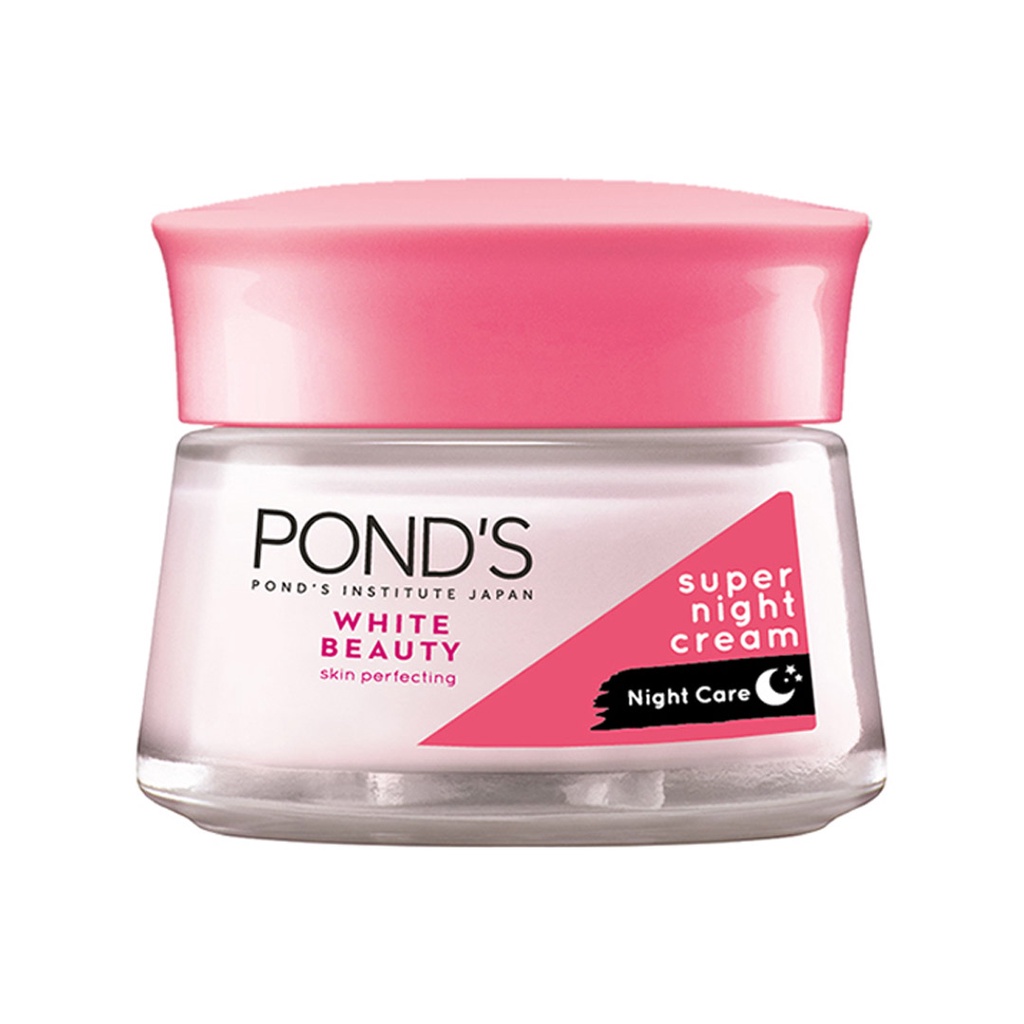 Kem Dưỡng Da Pond's Sáng Hồng Rạng Rỡ 50g White Beauty Super Night Cream