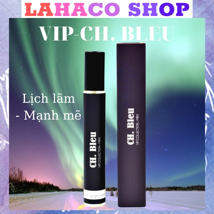 Tinh dầu nước hoa nam chính hãng thơm lâu giá rẻ mini Ch Bleu dầu thơm Pháp Lahaco Shop