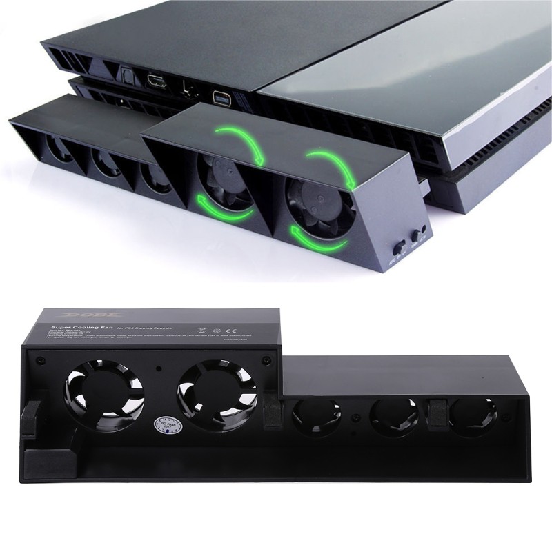 External Turbo Temperature Control USB Cooling Fan For Playstation 4 PS4 Console