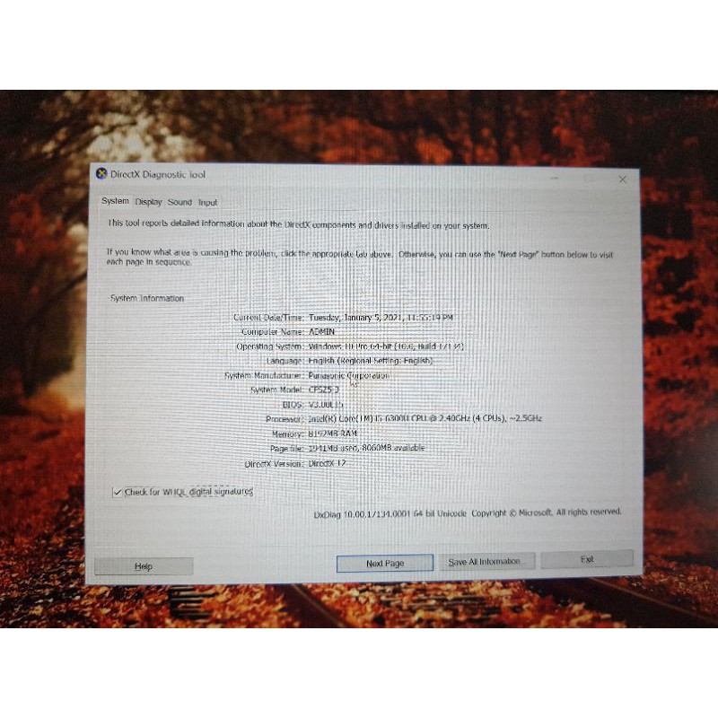 Laptop Panasonic cf-sz5 nhẹ 0.9kg 12.1" FHD 4gb 128gb | BigBuy360 - bigbuy360.vn